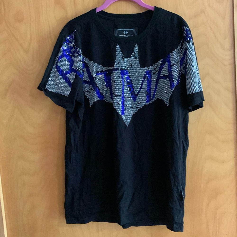 Phillip plein black batman gem t shirt women’s size XL